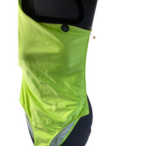 Body Brand Lime Green Cheeky Coverage Junior's Swimwear One-Piece Size Small